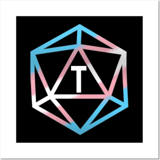 Trans Pride Flag Dice Posters and Art